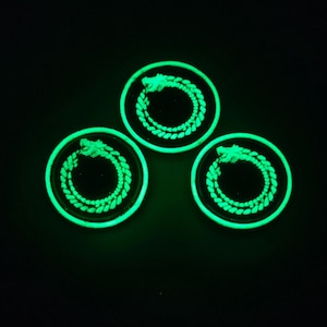 Glow GITD Ouroboros -Snake Eating It's Tail Ranger Eye RE Patch EDC