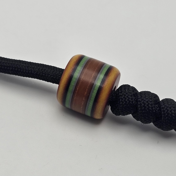 Buy New!! Vintage Butterscotch Paper Micarta Layer Paracord Bead