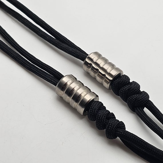 Buy Titanium Paracord Beads Zipper Pulls Lanyard EDC Online in
