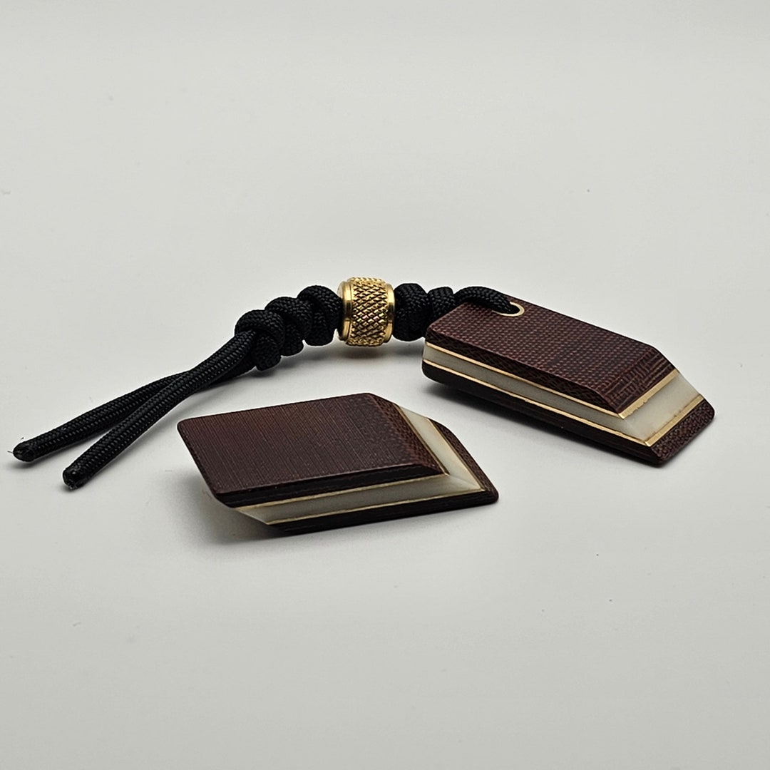 NEW! Glow Eraser Stones Vintage Micarta Brass Worry Stones Pocket ...