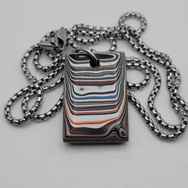 Fordite Pendant Necklace EDC