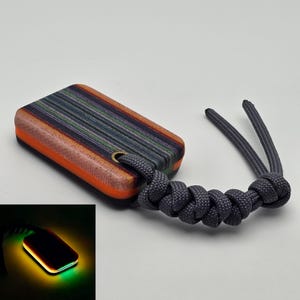 New!! Glow G-Carta Micarta Worry Stone Pocket Fidget EDC