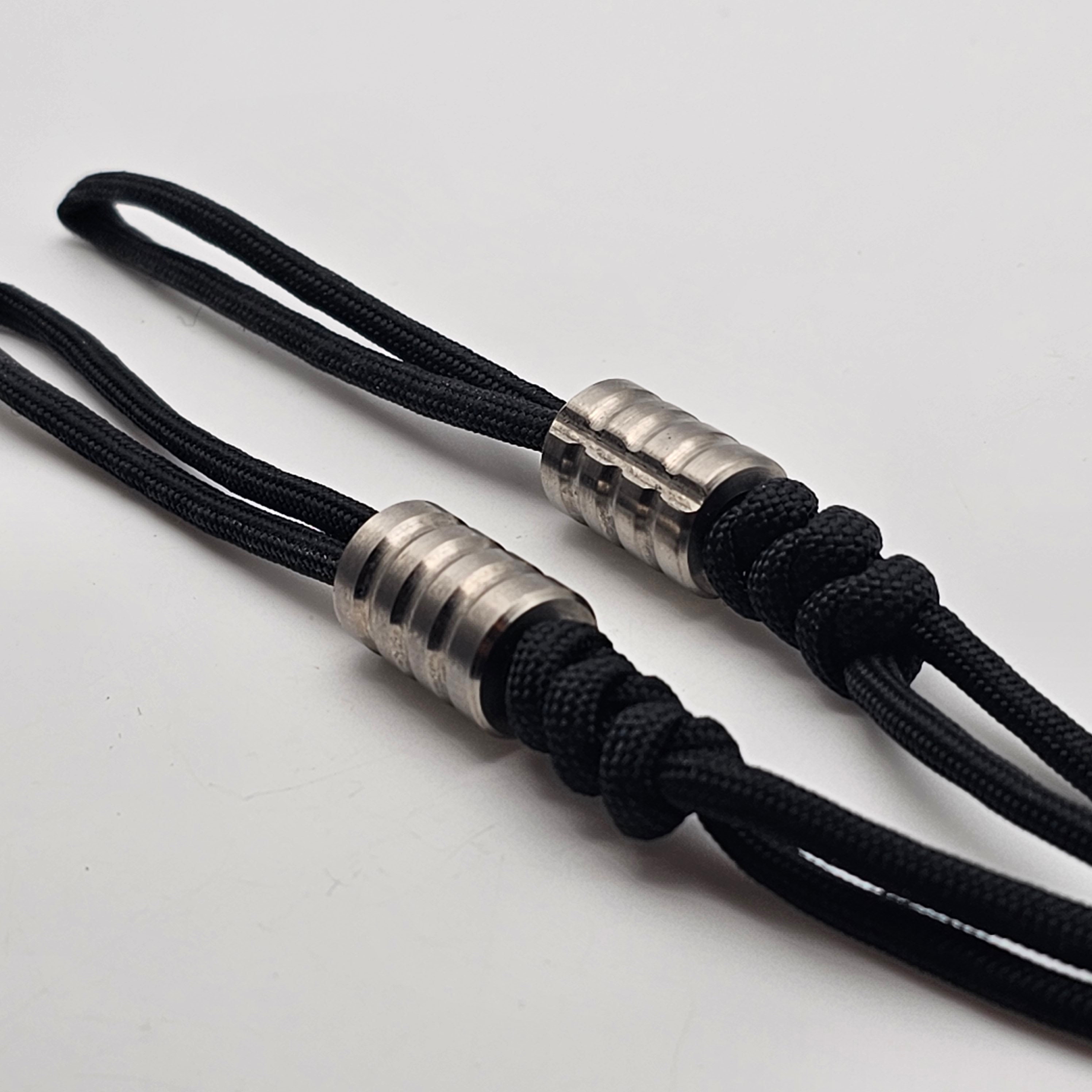 Titanium Paracord Beads Zipper Pulls Lanyard EDC - Etsy