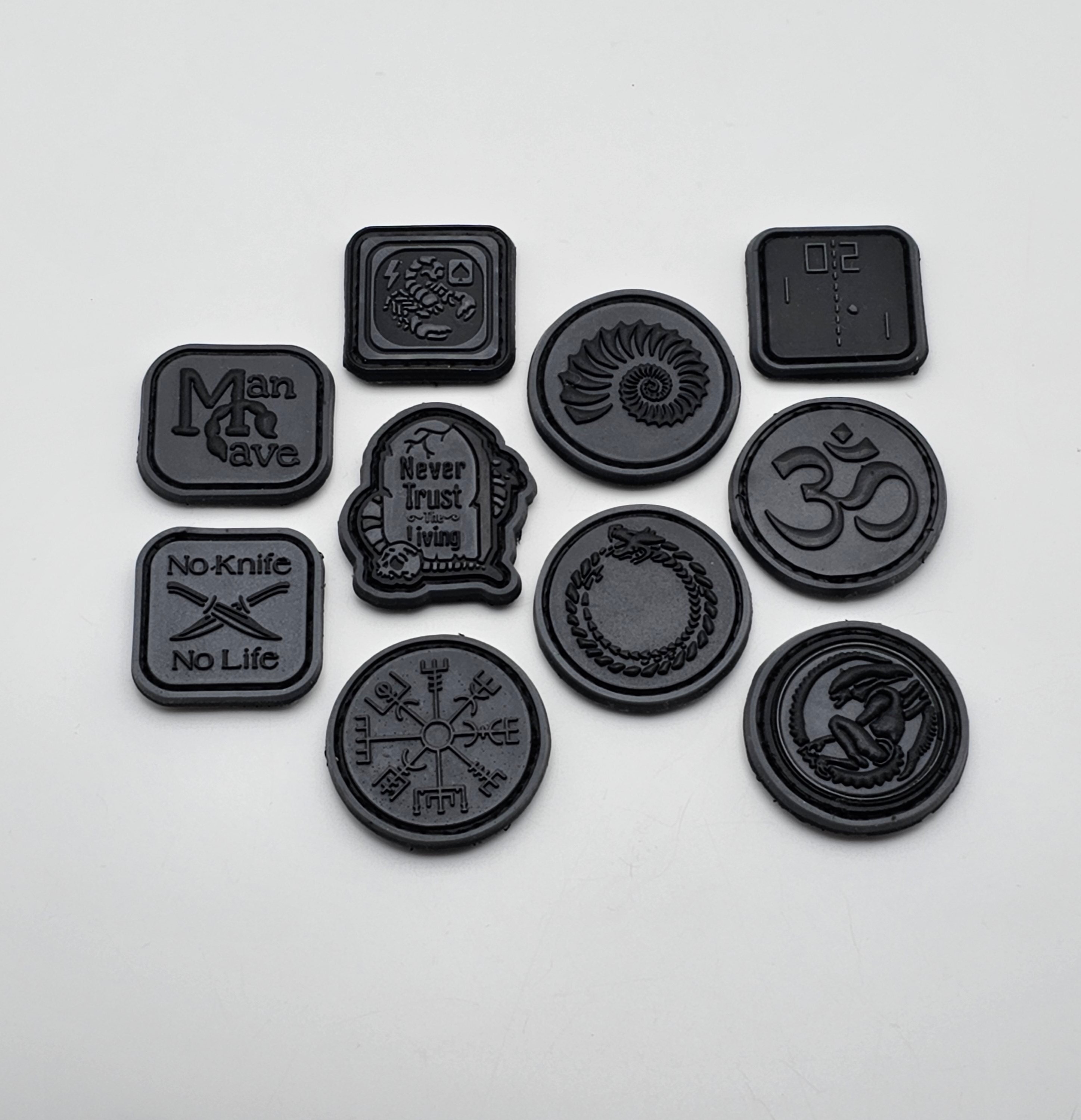 Tactical Black Gray Blackout V3 Ranger Eye RE PVC Patch EDC - Etsy