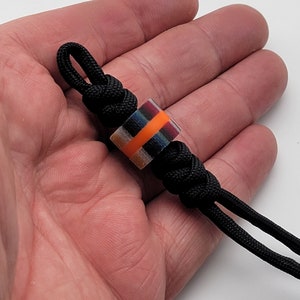 Glow Mexican Blanket G-Carta Micarta Paracord Bead EDC