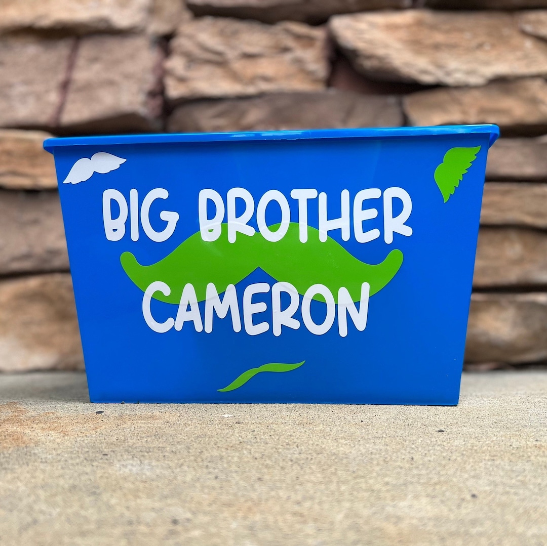 Custom Big Brother Gift Basket or Big Sister Basket Personalized Kids