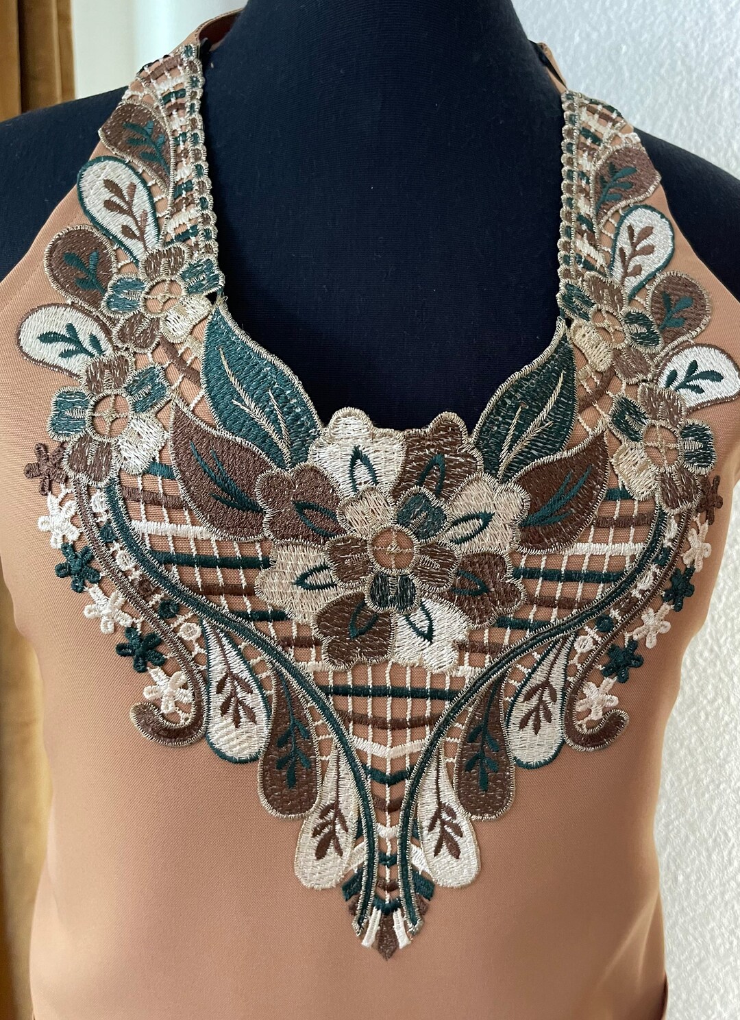 Wont LAST SALE Vintage Emerald Green & Muted Gold on Etsy