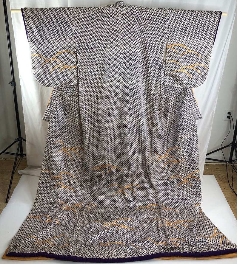 Japanese Kimono Vintage Silk KimonoCosplay Tomesode Stage CostumeJapanese textile 28552
