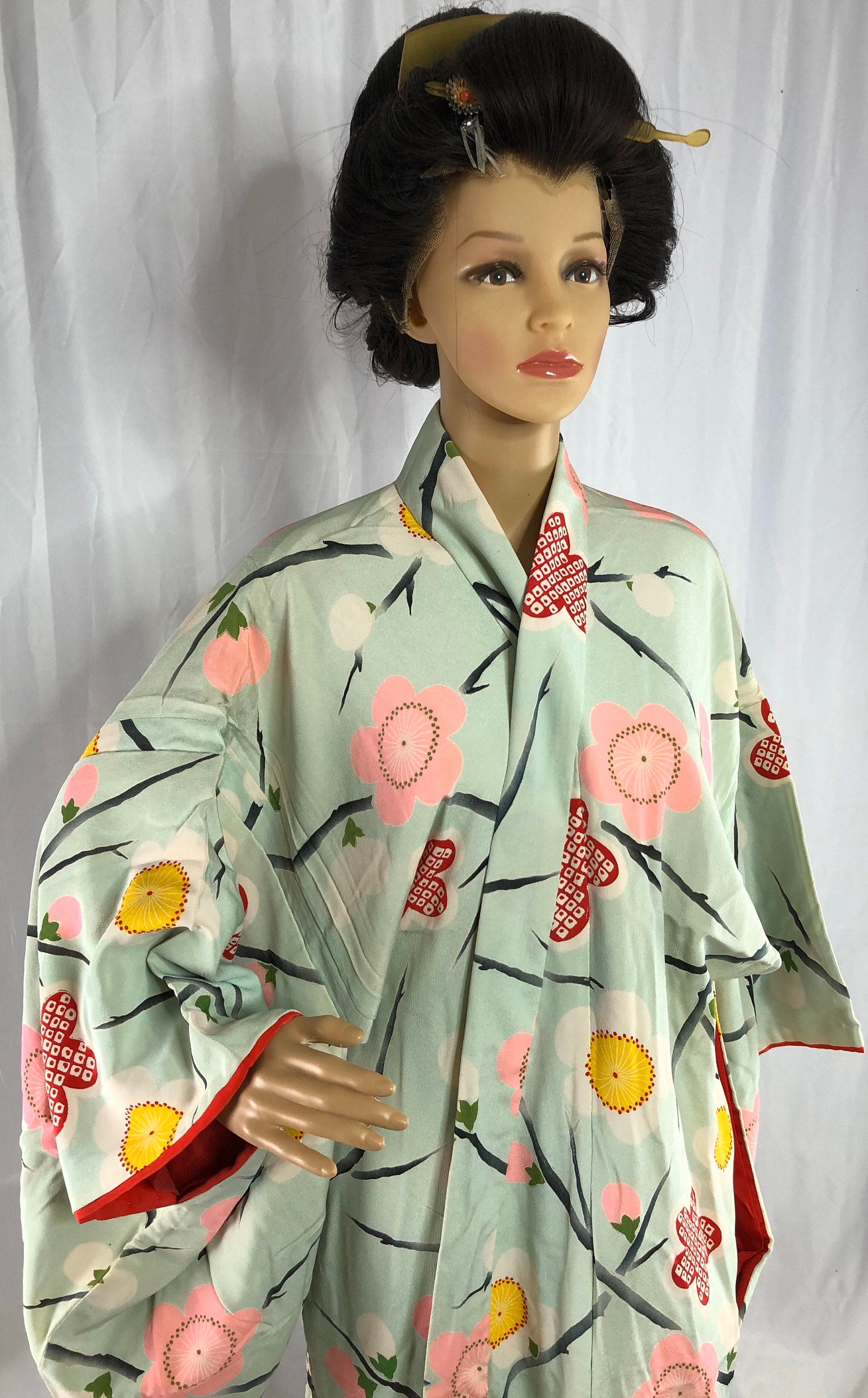 Vintage Kimono/ Japanese Stage Kimono/ Furisode/ 28671 | Etsy