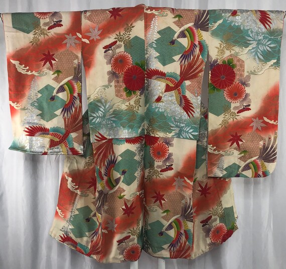 Shichigosan Child’s Kimono/ Japanese Kimono/ Vinta