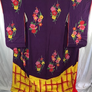 Vintage Kimono/ Japanese Stage Kimono/ 302153