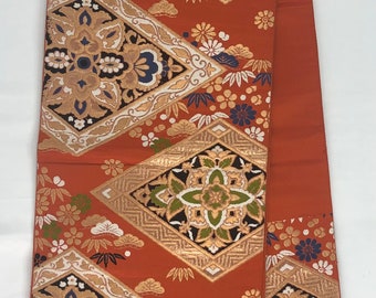 Japanse kimono Obi/ Vintage Fukuro Obi/ Cosplay/ Kimonoriem/ Obi-sjerp/ Japans weefwerk/ 888316