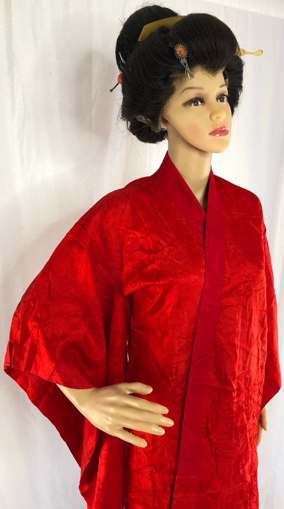 Vintage Kimono/ Japanese Kimono/ Nagajuban/ 28746