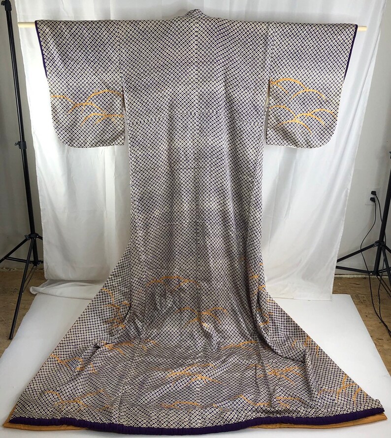 Japanese Kimono Vintage Silk KimonoCosplay Tomesode Stage CostumeJapanese textile 28552