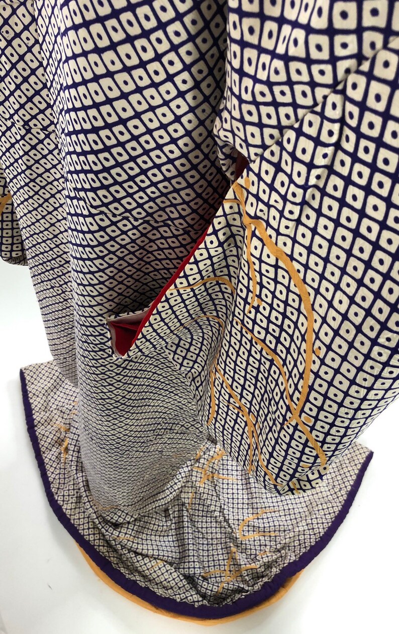 Japanese Kimono Vintage Silk KimonoCosplay Tomesode Stage CostumeJapanese textile 28552