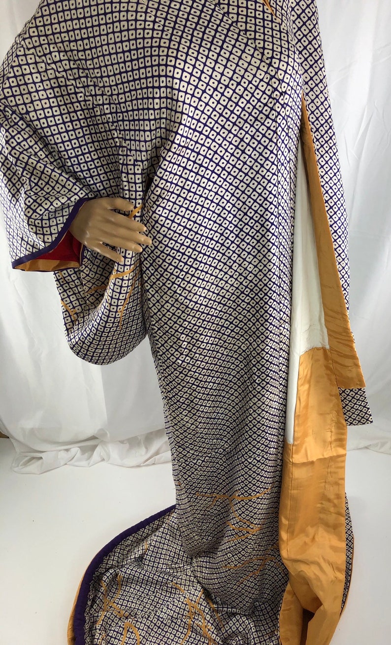 Japanese Kimono Vintage Silk KimonoCosplay Tomesode Stage CostumeJapanese textile 28552