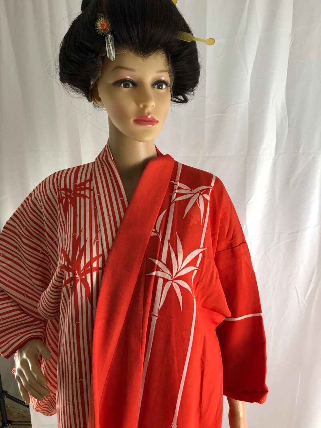 Japanese Kimono/ Vintage Kimono/Cosplay/ Katamigawari/ Stage Etsy