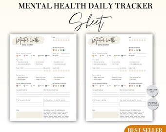 Mental Health Daily Tracker: Diario di auto-cura (download digitale)
