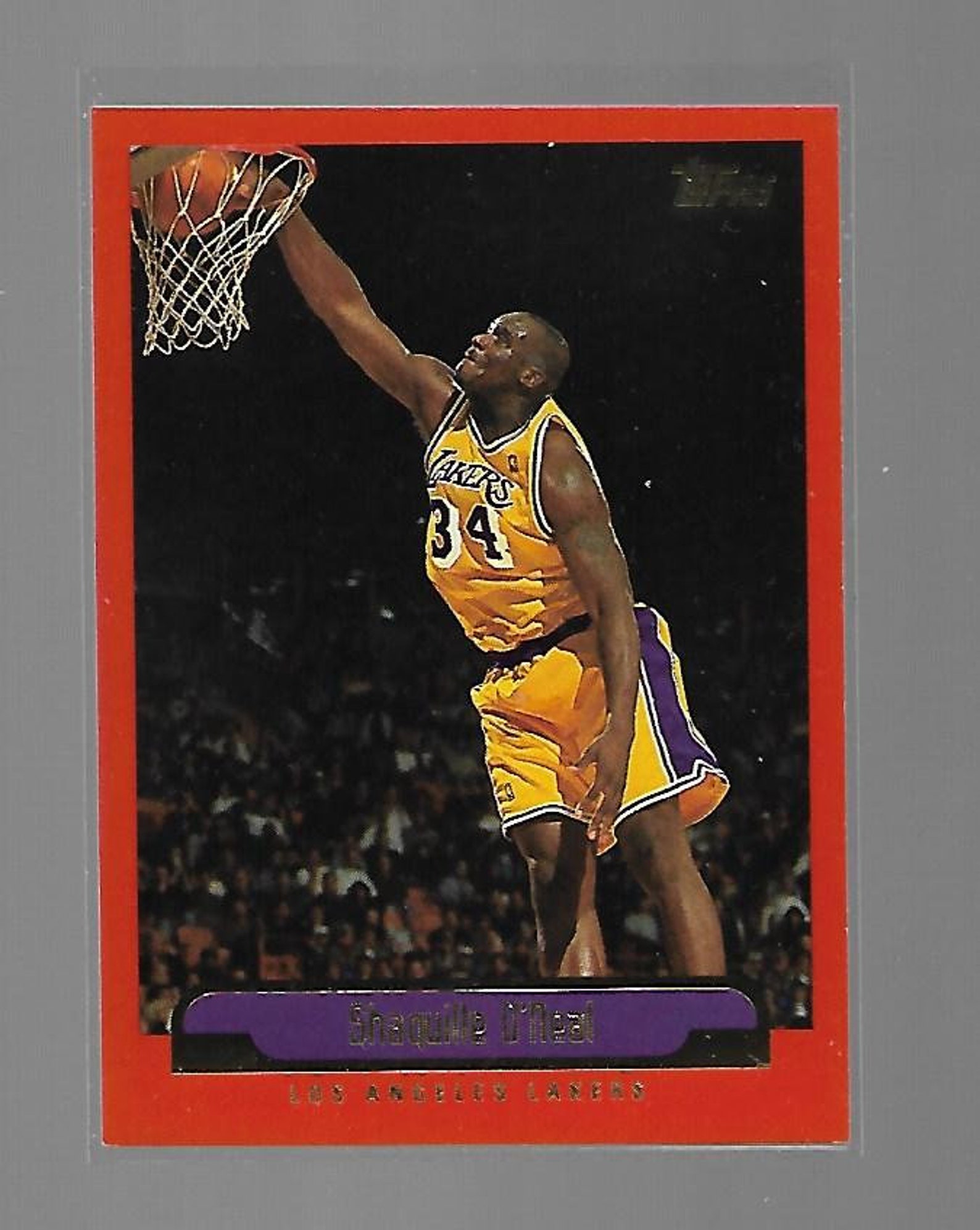 Shaquille O'Neal 1999/00 Topps NBA Basketball Card Los Etsy