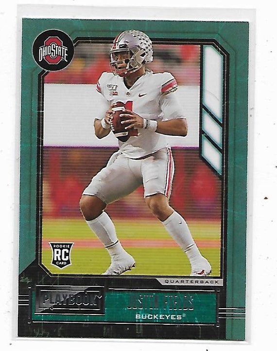 Justin Fields RC 2021 Panini Chronicles Playbook Rookie Card #333 Ohio State