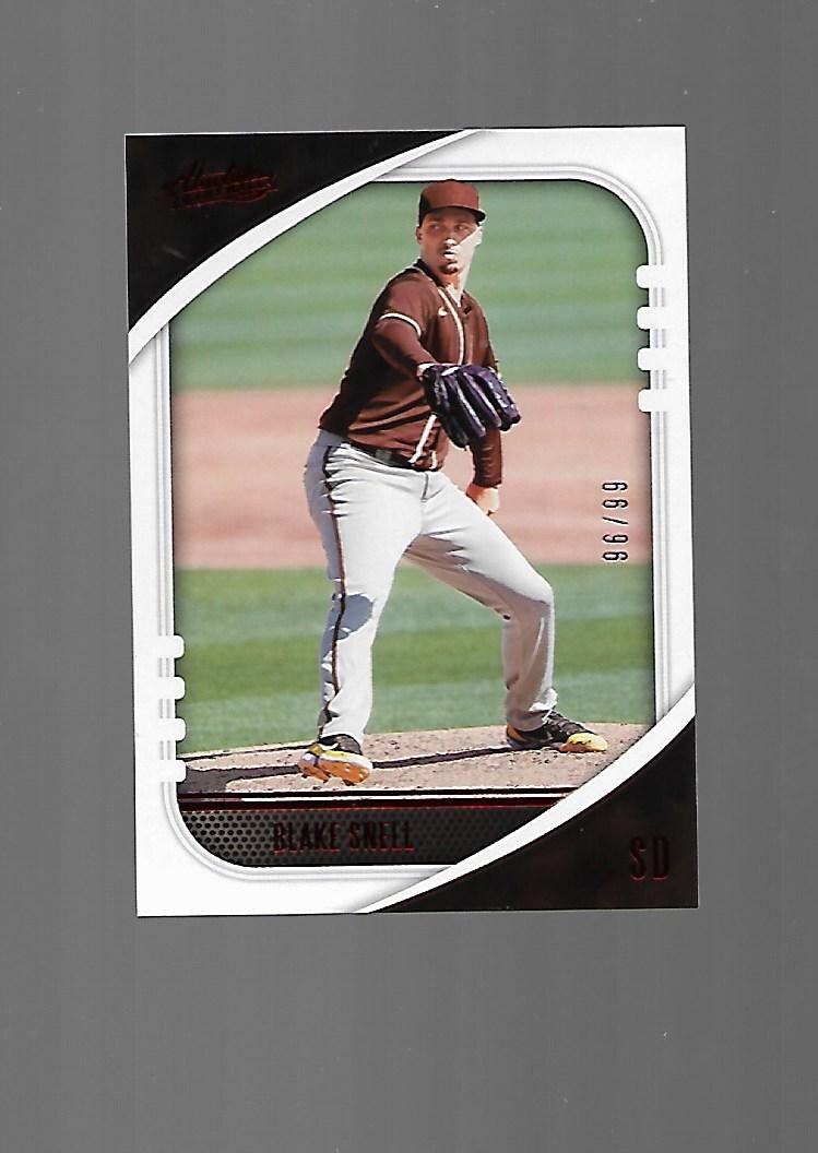 Blake Snell 2021 Panini Absolute Red Parallel Serial 96/99 - Etsy