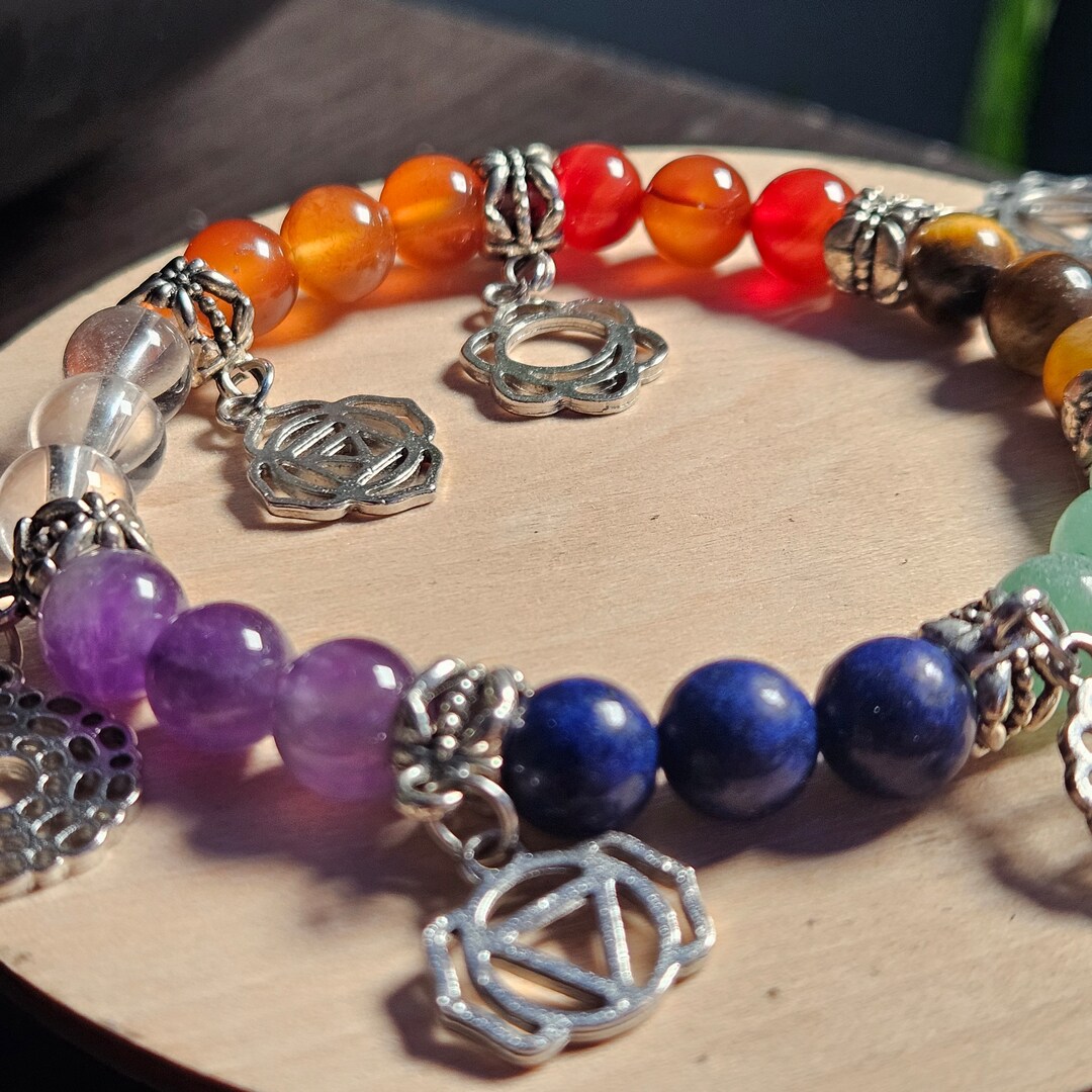 Crystal Bracelets Chakra Etsy