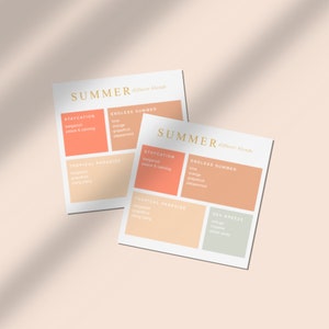 Download + Print Sommer Diffusor Blend Karte | Sommer Diffusor Blend Postkarte