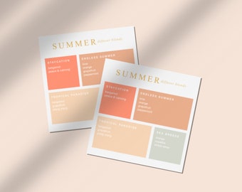 download + print summer diffuser blend card | summer diffuser blend postcard