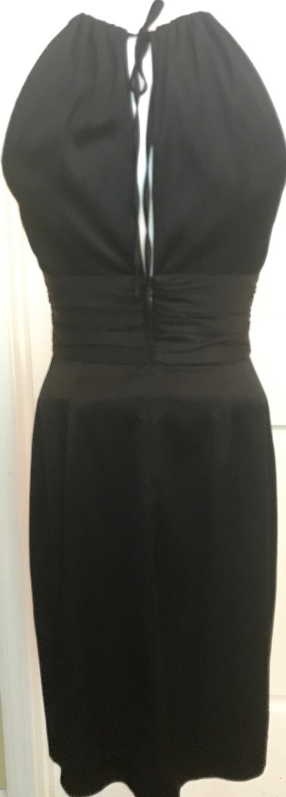 1980 Maggie London black cocktail party dress Eve… - image 4