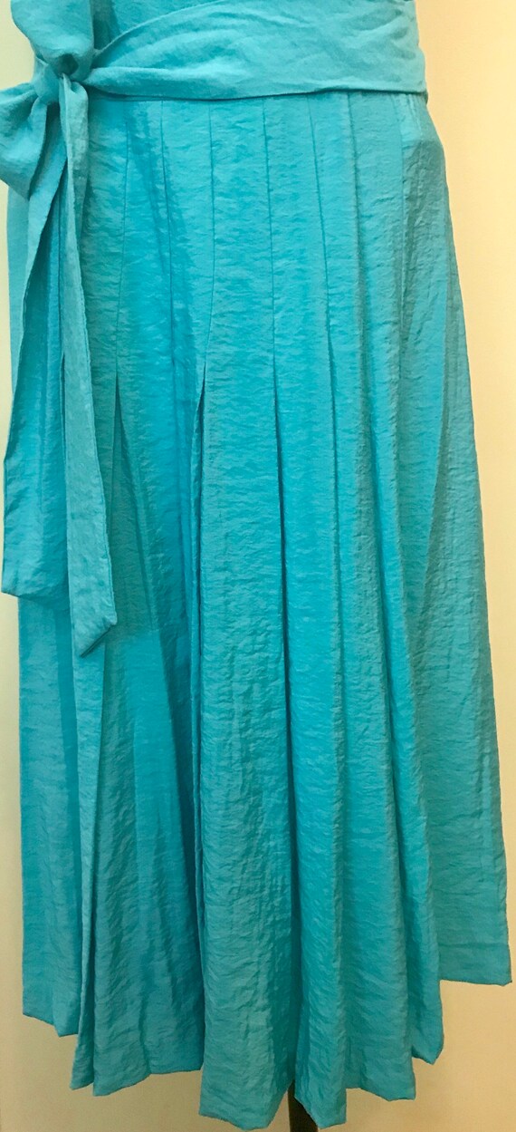 60's Sleeveless Floral Pleated Summer Dress by Stacy Ames