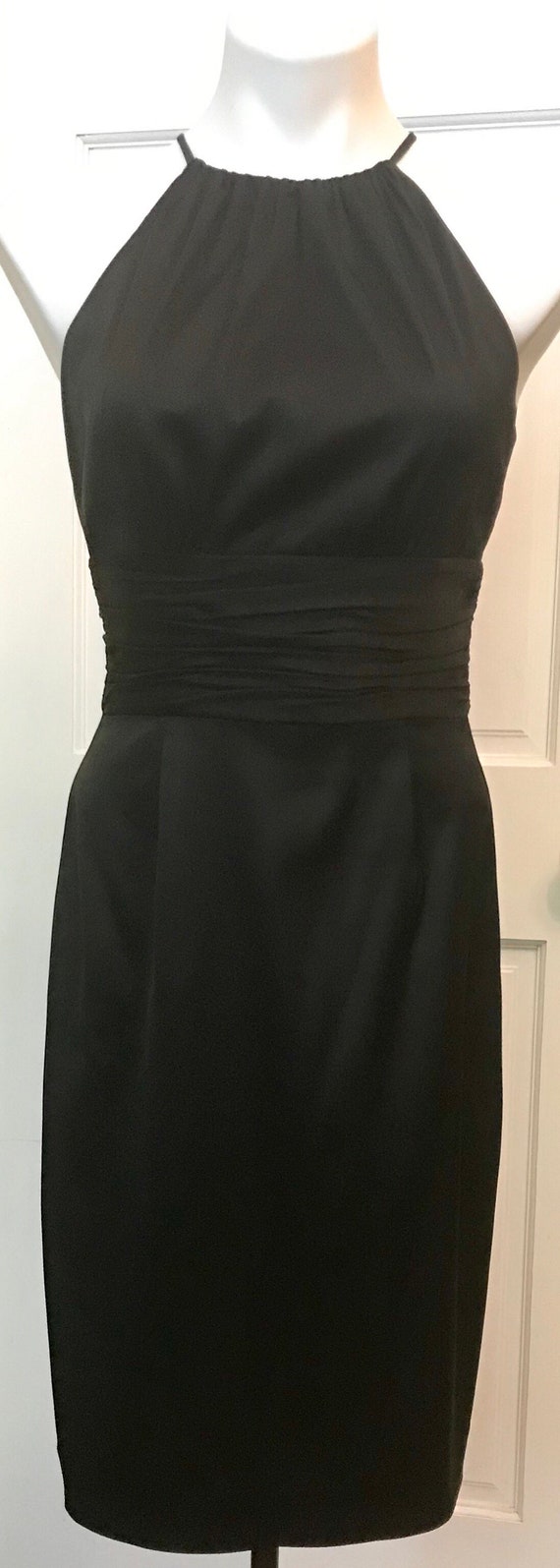 1980 Maggie London black cocktail party dress Eve… - image 2