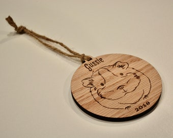 Personalized Guinea Pig Ornament