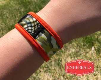 Orange Green Mosquito Repellent Bracelet