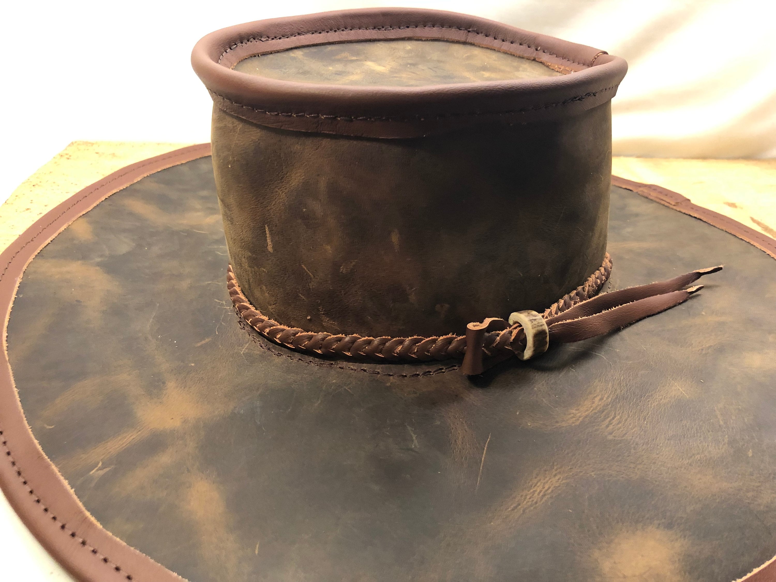 Woven Leather Hat Band Hatband | Etsy 