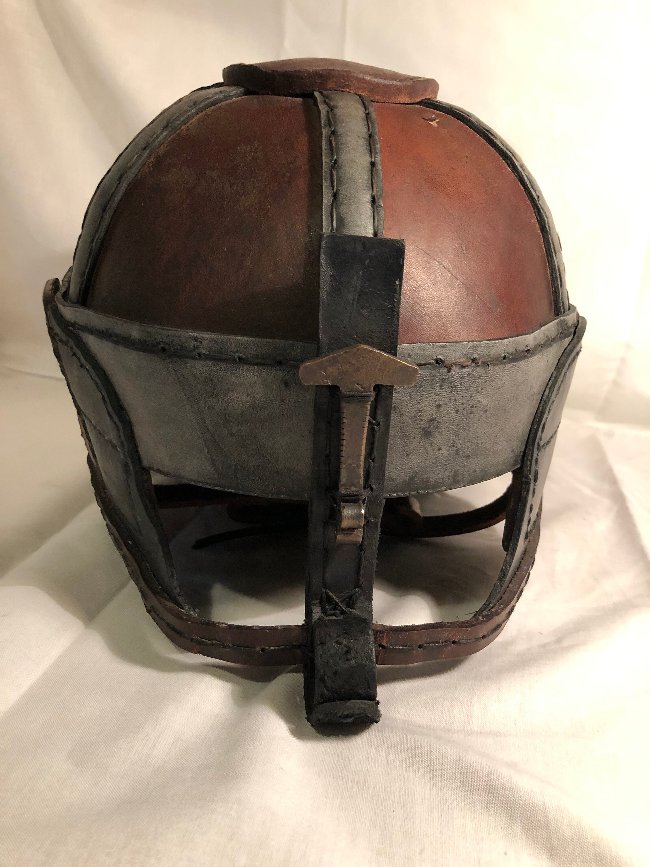 Leather Helm Leather Helmet Leather Armor | Etsy