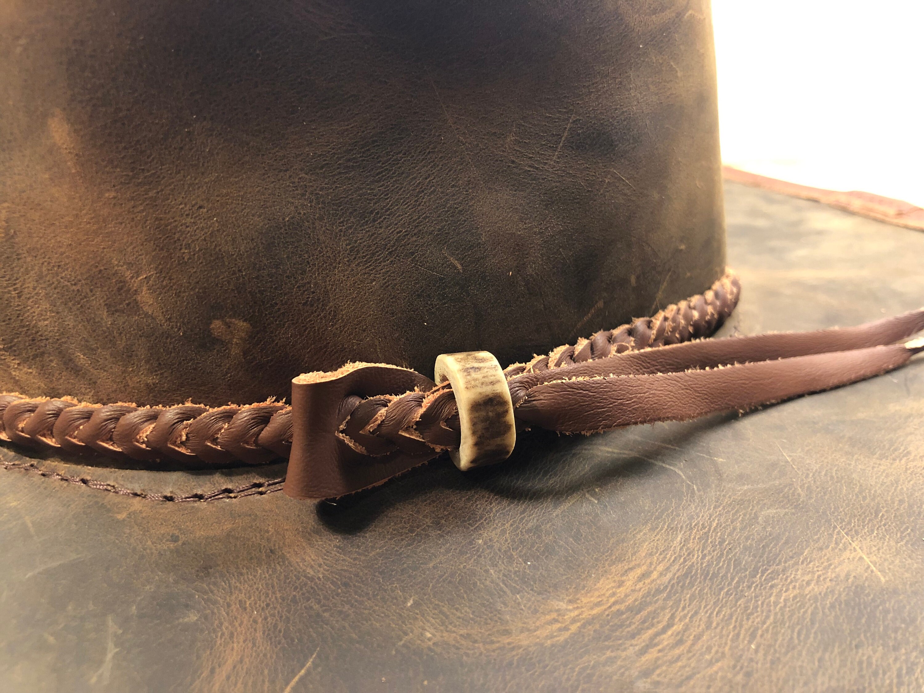 Woven Leather Hat Band Hatband Etsy