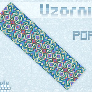 Peyote bracelet pattern Odd count peyote Beaded bracelet pattern Peyote stitch Miyuki Delica pattern Bead weaving pattern PDF file Beading