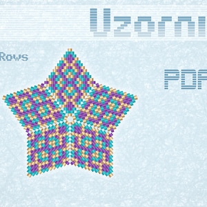 3D Peyote Star Beading Pattern PDF | DIY Ornament Tutorial | Miyuki Delica Peyote Stitch Star | Christmas Star | Advanced Bead Weaving