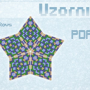 3D Peyote Star Beading Pattern PDF | DIY Ornament Tutorial | Miyuki Delica Peyote Stitch Star | Christmas Star | Advanced Bead Weaving