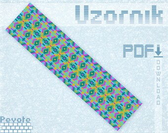 Peyote Armband Muster Peyote Stitch Armband Odd count Peyote Perlenarmband Muster Peyote Perlenmuster PDF File