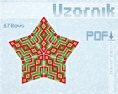 3D Peyote Star Beading Pattern PDF | DIY Ornament Tutorial | Miyuki Delica Peyote Stitch Star | Christmas Star | Advanced Bead Weaving