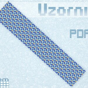 Loom bracelet pattern Loom stitch Geometric pattern Loom cuff pattern Square stitch Beaded bracelet pattern Easy bead pattern Miyuki pattern