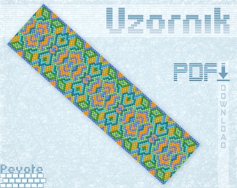 Peyote Armband Muster Peyote Stitch Armband Odd count Peyote Perlenarmband Muster Peyote Perlenmuster PDF File