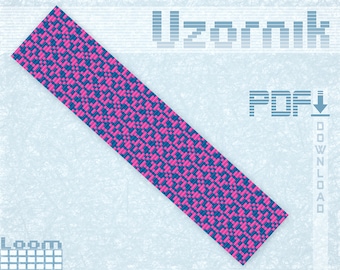 Armbandpatroon kralenweefgetouw Miyuki-patroon Weefgetouwsteekpatroon Kralenwerkpatroon Sieraden maken weefgetouwpatroon Vierkante steek Kralenpatroon