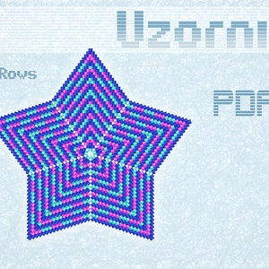 3D Peyote Star Beading Pattern PDF | DIY Ornament Tutorial | Miyuki Delica Peyote Stitch Star | Christmas Star | Advanced Bead Weaving