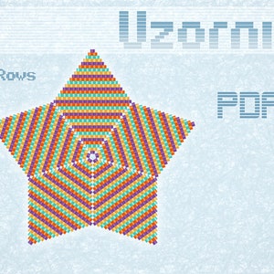 3D Peyote Star Beading Pattern PDF | DIY Ornament Tutorial | Miyuki Delica Peyote Stitch Star | Christmas Star | Advanced Bead Weaving