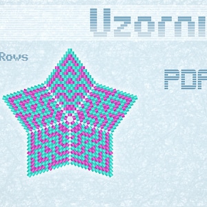 3D Peyote Star Beading Pattern PDF | DIY Ornament Tutorial | Miyuki Delica Peyote Stitch Star | Christmas Star | Advanced Bead Weaving