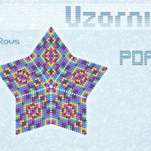 3D Peyote Star Beading Pattern PDF | DIY Ornament Tutorial | Miyuki Delica Peyote Stitch Star | Christmas Star | Advanced Bead Weaving