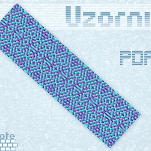 Odd count peyote bracelet pattern Beaded bracelet pattern Peyote stitch Bead peyote pattern Bead weaving pattern PDF file