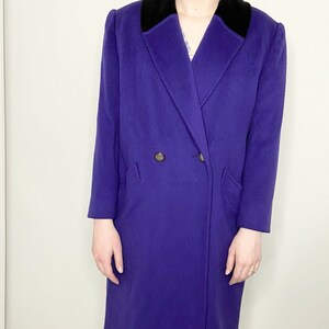 Vintage Purple Velvet Cardigan Women 